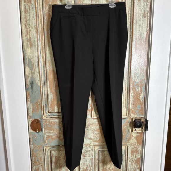 Investments Pants Women's 12S Black Stretch Pockets Straight Office Career Work - Picture 1 of 6